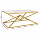 Centre Table Alexandra House Living Gold Metal Paper Iron MDF Wood 60 x 45 x 110 cm