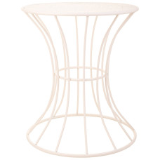 Mesa auxiliar Alexandra House Living Blanco Hierro 20 x 50 x 21 cm