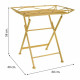 Mesa auxiliar Alexandra House Living Amarillo 40 x 58 x 60 cm