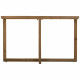 Hall Alexandra House Living Brown Iron Fir wood Tempered glass 33 x 75 x 120 cm