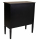 Hall Alexandra House Living Black Rattan Fir wood MDF Wood 38 x 90 x 80 cm