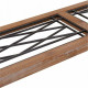 Hall Alexandra House Living Brown Iron Fir wood MDF Wood 36 x 80 x 145 cm