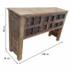 Hall Alexandra House Living Brown Recycled Wood 39 x 90 x 138 cm