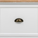 Hall Table with Drawers Alexandra House Living White Brown Zinc Alloy MDF Wood 39 x 184 x 92 cm
