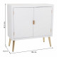 Hall Alexandra House Living Golden MDF Wood 36 x 81 x 80 cm