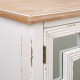 Hall Alexandra House Living White Glass Fir wood MDF Wood 36 x 56 x 83 cm