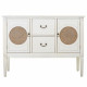 Hall Alexandra House Living White Rattan Fir wood MDF Wood 78 x 40 x 106 cm