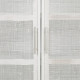 Cupboard Alexandra House Living Silver white wedding Bamboo MDF Wood 37 x 101 x 80 cm