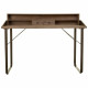 Escritorio Alexandra House Living Marrón Madera Hierro Chapa Madera de abeto 60 x 95 x 130 cm
