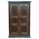 Armario Alexandra House Living Marrón Madera Reciclada 41 x 212 x 124 cm