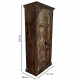 Armario Alexandra House Living Marrón Poliestireno Madera de mango 40 x 225 x 101 cm