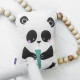 Cojín HappyFriday Multicolor Oso Panda 40 x 30 cm