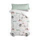 Fitted bottom sheet HappyFriday Best buddies Multicolour 90 x 200 x 32 cm