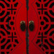 Sideboard Alexandra House Living Red Fir wood MDF Wood 40 x 86 x 120 cm