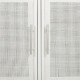 Sideboard Alexandra House Living White Silver Bamboo MDF Wood 41 x 71 x 120 cm