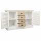 Aparador Alexandra House Living Blanco Madera de Paulonia Madera MDF 40 x 80 x 124 cm