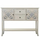 Sideboard Alexandra House Living Grey Glass Fir wood 37 x 91 x 121 cm