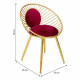 Bench Alexandra House Living Red Golden 46 x 70 x 55 cm