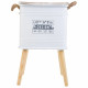 Mesita de Noche Alexandra House Living Gris 34 x 34 x 55 cm