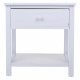 Mesita de Noche Alexandra House Living Blanco 29 x 42 x 40 cm