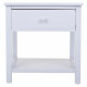 Mesita de Noche Alexandra House Living Blanco 29 x 42 x 40 cm