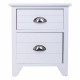 Mesita de Noche Alexandra House Living Blanco 28 x 45 x 38 cm