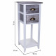 Nightstand Alexandra House Living White 30 x 73 x 30 cm