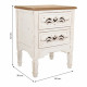 Mesita de Noche Alexandra House Living Blanco 38 x 62 x 48 cm