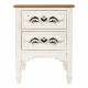 Mesita de Noche Alexandra House Living Blanco 38 x 62 x 48 cm