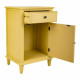 Mesita de Noche Alexandra House Living Amarillo 36 x 72 x 45 cm