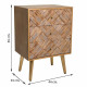 Nightstand Alexandra House Living Brown 35 x 65 x 44 cm