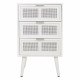 Nightstand Alexandra House Living White 36 x 71 x 42 cm