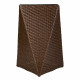 Planter Alexandra House Living Dark brown Iron Rattan Plastic 31 x 56 x 31 cm