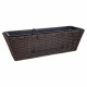 Maceta para Barandilla Alexandra House Living Marrón Hierro Ratán Plástico 20 x 19 x 61 cm