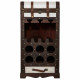 Botellero Alexandra House Living Marrón PVC Madera Metal Tela 30 x 85 x 44 cm Baúl