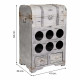 Bottle rack Alexandra House Living PVC Wood Metal 30 x 64 x 41 cm Chest