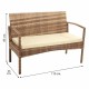 Bench Alexandra House Living Brown 55 x 85 x 110 cm