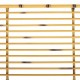 Bench Alexandra House Living Yellow Metal 50 x 92 x 126 cm
