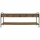 Aparador Alexandra House Living Marrón Hierro Madera de abeto 38 x 58 x 149 cm
