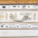 Aparador Alexandra House Living Blanco Marrón Latón Madera de mango 45 x 177 x 91 cm