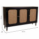 Sideboard Alexandra House Living Black Pine MDF Wood 38 x 91 x 152 cm