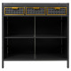 Aparador Alexandra House Living Gris Hierro Madera de abeto 40 x 79 x 80 cm