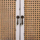 Aparador Alexandra House Living Blanco Ratán Madera de abeto 36 x 73 x 106 cm