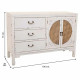 Aparador Alexandra House Living Blanco Ratán Madera de abeto 36 x 73 x 106 cm