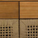 Sideboard Alexandra House Living Brown Fir wood Paolownia wood 36 x 75 x 160 cm