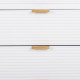 Aparador Alexandra House Living Blanco Dorado Madera MDF 42 x 71 x 145 cm