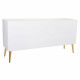 Aparador Alexandra House Living Blanco Dorado Madera MDF 42 x 71 x 145 cm