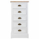 Chest of drawers Alexandra House Living Natural Wood Metal 95 x 40 x 50 cm