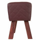 Stool Alexandra House Living PVC MDF Wood 30 x 47 x 36 cm