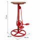 Taburete Alexandra House Living Rojo Madera Hierro 40 x 73 x 40 cm Pedales